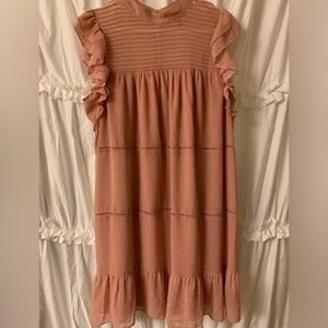💓Who What Wear Blush Pink Tiered Dress, XL💓